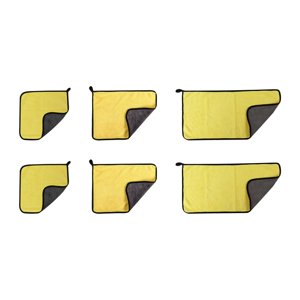 Magideal - Toalla De Limpieza De Microfibra De Lavado De 6X Automóviles De Toalla De Limpieza De Hogares Blandos De Múltiples Autos Gruesos Para La Oficina De La