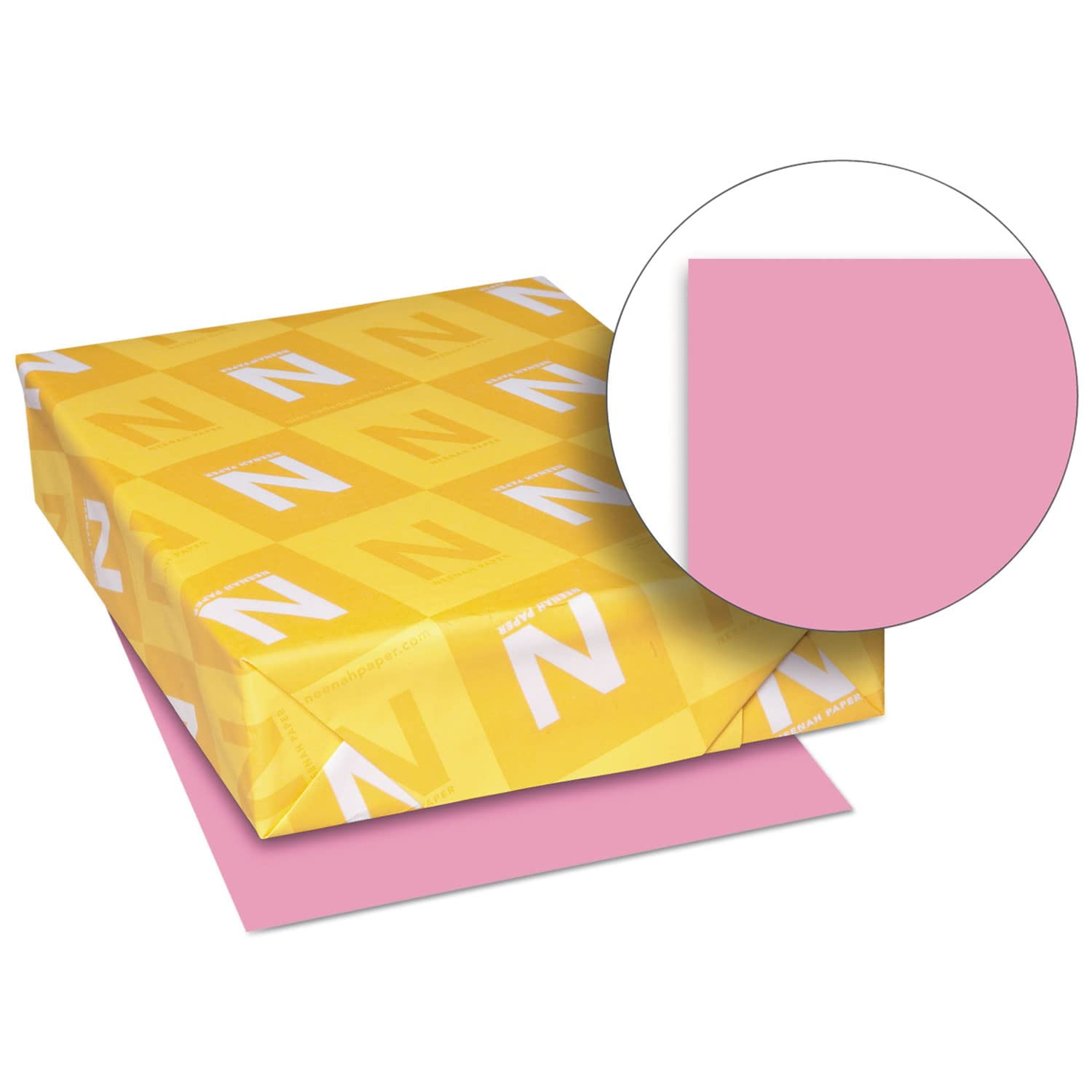 Papel Neenah Exact Brights, Color Rosa Brillante, 8,5 X 11, 75 G/m², 500 Hojas