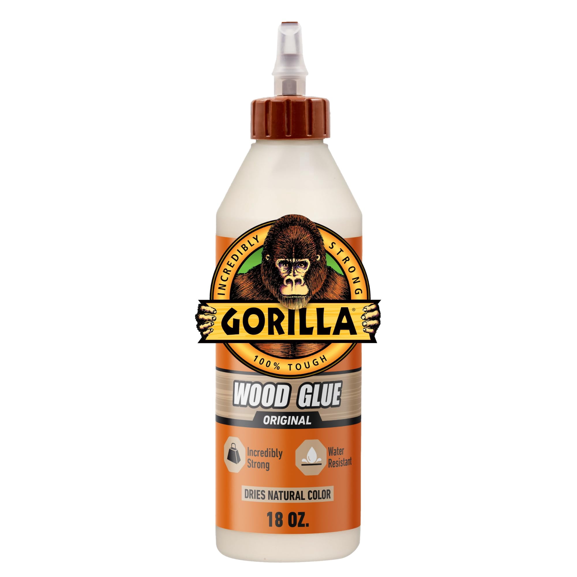Pegamento Para Madera Gorilla, Botella De 532 Ml, Color Madera Natural