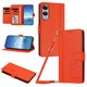 thumbnail image 1 of Funda Cartera Trébol para Samsung Galaxy S25 Edge con Ranuras Tarjetas y Carga Inalámbrica Naranja, 1 of 6