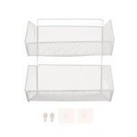 Magideal - Cesta De Alambre Colgante Para El, Cesta De Fruta Colgante, Cesta De Organización, Estante De Armario, Organización De Cocina Para Gabinetes, Despensa Doble Capa Grande