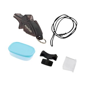 Magideal - Silbato De Árbitro Con Cordón, Sonido Nítido, Silbato De Supervivencia Al Aire Libre, Silbato Deportivo Para Voleibol, Fútbol, Competición, Acampada Negro