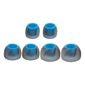 Magideal - 3 Pares De Tapones Para Los Oídos, Cómodos Tapones De Repuesto Con Aislamiento De Sonido En Tamaños S/M/L Para Auriculares Internos, Diámetro Interior Azul Claro Gris