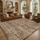 thumbnail image 2 of Alfombra LòutiRoot Home 274x183 cm Marrón Vintage Lavable, 2 of 8