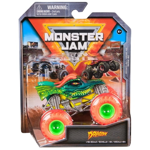 Camión Fundido A Presión Monster Jam 2025 1:64 Electruck Crew Dragon