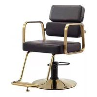 Tododescuento - Silla Barbero Negro, Salon Peluqueria Profesional Vintage