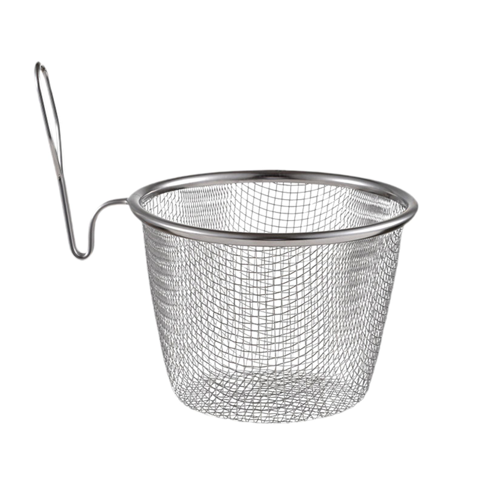 Bothyi - Colador De Malla Con Asa Cesta Coladora De Fideos Para Freír Fideos De Cocina Grandes