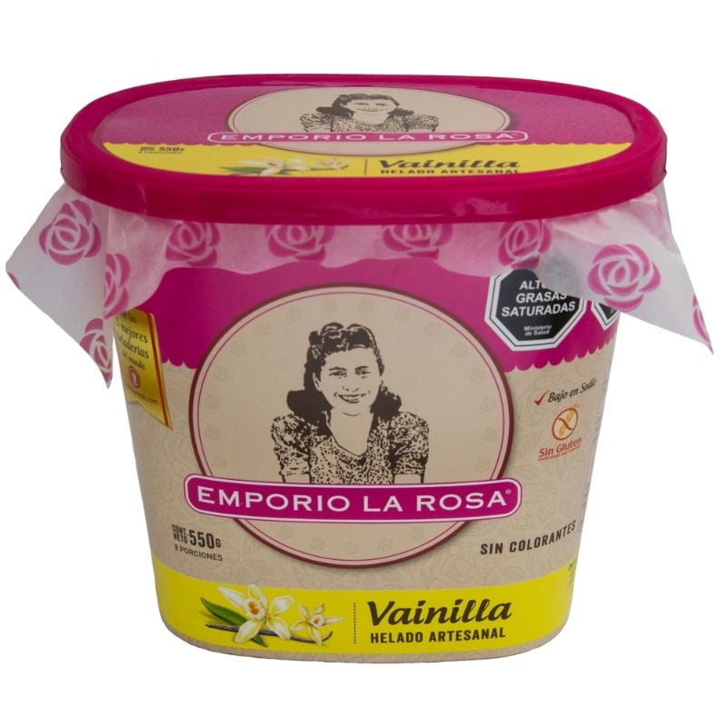 Helado Vainilla Pote 800 ml Emporio La Rosa