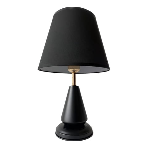 Genérico - Lámpara Decorativa Alta Mesa Velador Escritorio Negra Jhn