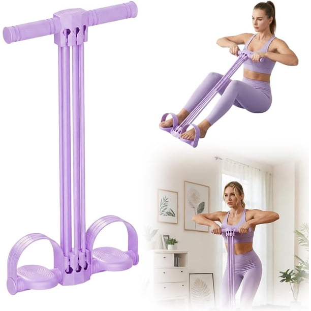 Banda resistencia pedal pie 6 tubos yoga moda tirador mujer entrenamiento cuerpo completo