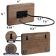 thumbnail image 2 of Porta Pelotas Rovarahoom 4 Piezas Madera de Nogal, 2 of 8