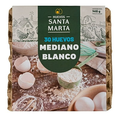 Huevos Mediano Blanco 30 Un 30 Un Santa Marta