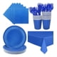 thumbnail image 1 of [AZ-111244] Set Cumpleaños Vasos Servilletas Platos Desechables 20 P/p (azul) azul, 1 of 10