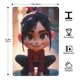 thumbnail image 3 of Vanellope Cartel de metal, decoración de pared con cartel de metal personalizado, regalos para aficionados, amigos, familia y seres queridos 30x20 cm, 3 of 6