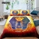 thumbnail image 1 of x1944 Bed SheetsPharaoh Duvet Cover Ancient Egypt Tribe Comforter Cover Set for Boys Egyptian Pyramids Exotic Style Polyester Bedding Set 3-Piece Bedding Set (1 Duvet Cover + 2 Pillow Shams) nj1944, 1 of 5