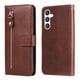 thumbnail image 1 of Funda con Cremallera para Samsung Galaxy S23 FE, Carcasa Cartera de Cuero PU con Soporte y Tarjetero, 1 of 6