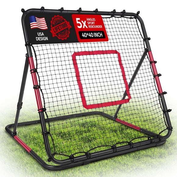 Red Rebotadora de Vóleibol VAVOSPORT 40x40 cm con Ángulos Ajustables