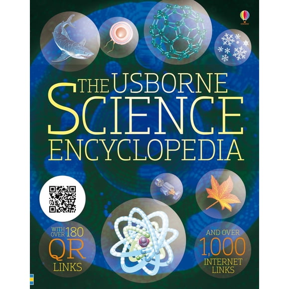 Enciclopedia Usborne de tapa blanda con códigos QR y enlaces a Internet