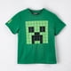 thumbnail image 1 of Polera Manga Corta Niño Minecraft Personaje Grande Verde, 1 of 2