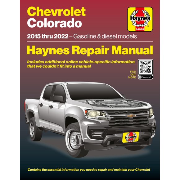 Manual de reparación Haynes para Chevrolet Colorado 2015‑2022