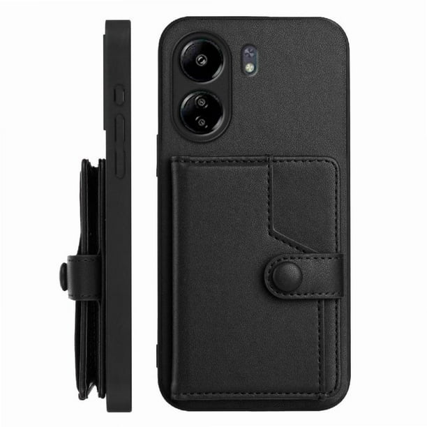 FOXDOCK Funda para Xiaomi Redmi 13C 4G con Bloqueo RFID - Diseño Elegante con Cierre de Botón