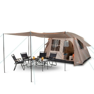 Carpa Camping Quintay 6 Personas Bosscamp 3000 Mm Cubre Techo Largo Toldo Extendido