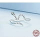 thumbnail image 2 of Anillo serpiente ajustable plata 925, 2 of 3