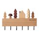 thumbnail image 5 of Tenedor De Madera Montado En La Pared Tenedor De Almacenamiento Estante De Suspensión Gancho De Entrada Inicio Entrada Decoración Negro, 5 of 5