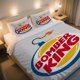 thumbnail image 1 of BOMBER KING Parody Logo with Bomb Elements Duvet Cover Set Valentine'S Day Vintage Print Bedding Set, 1 of 1