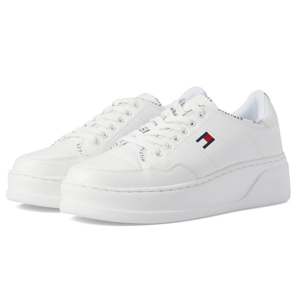 Zapatilla Tommy Hilfiger Grazie para mujer, color blanco, talla 8