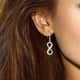 thumbnail image 3 of Aretes Colgantes de Mujer de Plata Esterlina 925 con Figura Infinita 8, Aretes de Gancho Hipoalergénicos con Cristal de Zirconia Cúbica Pavimentado, Regalo de Joyería Elegante para Boda Aniversario, 3 of 10