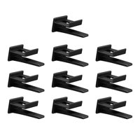 Bothyi - 10 Ganchos Para Sombreros Para Pared, Estante Para Sombreros, Almacenamiento Multifuncional Para Sombreros, Duradero, Negro