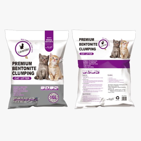 Arena Sanitaria Aglutinante Para Gato 24 Kg, Aroma Lavanda