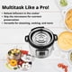 thumbnail image 4 of Insertos apilables LNM Steamer Cooker de acero inoxidable de 8 qt, 4 of 8