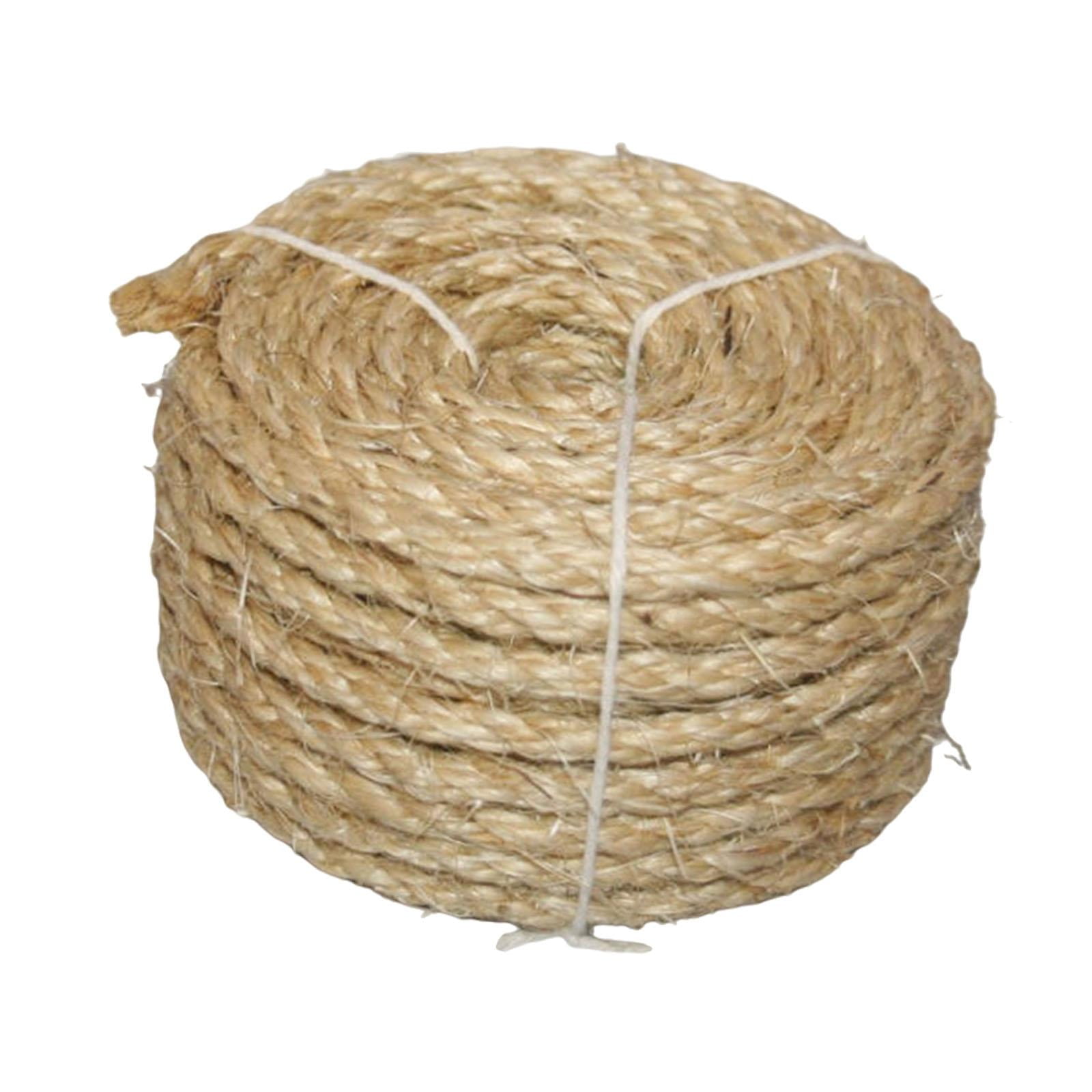 Magideal - Cuerda De Sisal Para Envolver Cuerda De Gato, Marco De Escalada, Cuerda De Sisal, Cuerda De Yute Resistente, Cuerda De Cáñamo Trenzada Para Decoración 6mmx10m