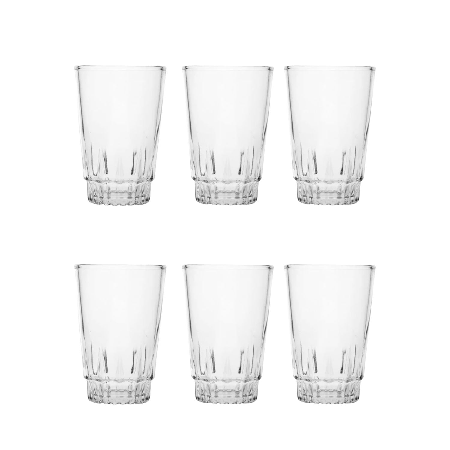 Set 6 Vasos Altos Vegas Jugo 240ml Nadir Cocina Cristaleria
