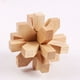 thumbnail image 1 of Wooden Kongming Lock,3D Brain Teaser Puzzle,Office Decompression Puzzle For Adult, Desktop Intelligence Gift For Kids (Flower), 1 of 4