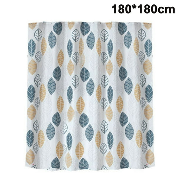 Cortina de ducha de poliéster gruesa e impermeable, tela de poliéster, cortinas de ducha impermeables para baño, lavables a máquina.