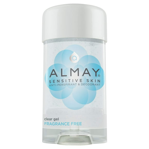 Desodorante Almay Sensitive Skin, gel transparente, antitranspirante, 65 ml