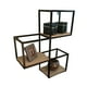 thumbnail image 1 of Repisa Flotante 3 Cubos Fierro Madera Decoracion 40x50x15 cm negro, 1 of 4