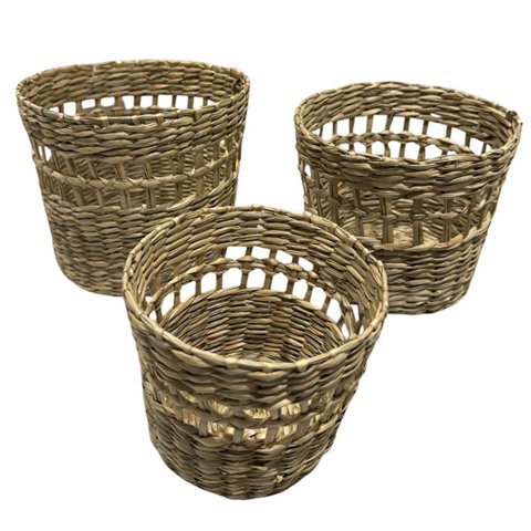 Bric - Cestas Caladas Para Decoración Set