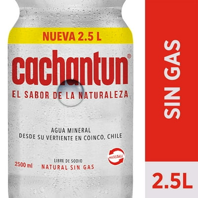 Agua Mineral Sin Gas Botella 2,5 L Cachantun