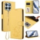thumbnail image 2 of Honor X8B 4G Funda Billetera con Estampado de Gato, Amarillo, 2 of 6
