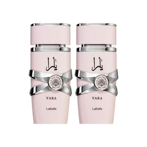 Perfume Lattafa Yara Eau De Parfum 100 Ml Para Mujer (Paquete De 2)