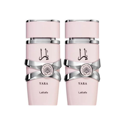 Perfume Lattafa Yara Eau De Parfum 100 Ml Para Mujer (Paquete De 2)