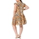 thumbnail image 3 of Vestido Boho de Talla Grande para Mujer de Agnes Orinda con Estampado Floral, Volantes en Capas, Mangas con Volantes, Cuello Redondo, Vestido Babydoll de Verano 1X Amarillo, 3 of 6