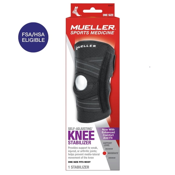 Rodillera Mueller Estabilizadora Autoregulable Negra Talla Única