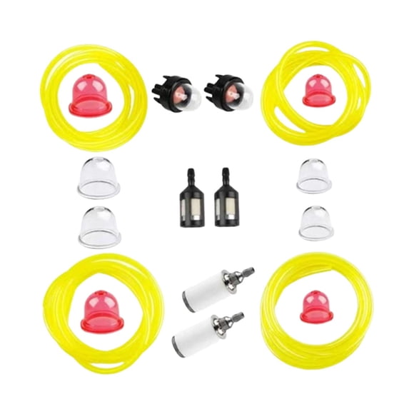 Kit de línea de combustible, bombillas de aceite de 23 mm y 19 mm, fácil instalación, mantenimiento práctico, filtro, bombillas de cebado, línea de co
