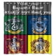 thumbnail image 1 of Cortina de ducha con la insignia de Hogwarts de Harry Potter, juego de cortina de baño con ganchos, tamaño 66 x 72 pulgadas, 1 of 3