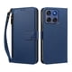 thumbnail image 1 of Funda Tipo Billetera para Motorola Moto Edge 60 Fusion 5G con Soporte y Bolsillo con Cierre Azul profundo, 1 of 1